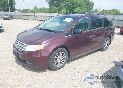 2011 Honda Odyssey Ex-L z USA, uszkodzony, nr VIN 5FNRL5H6XBB096891